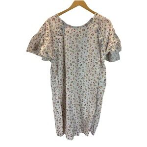 PLUME Hospital Floral Gown Maternity Nursing Access And C-Section one size